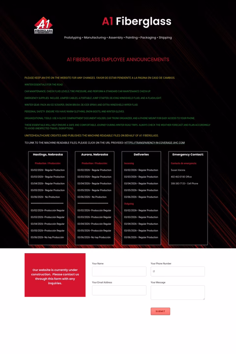 A1-Fiberglass Homepage 1440px