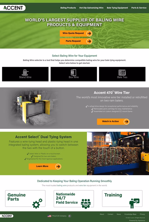 Accent-Wire-Tie Homepage 1440px