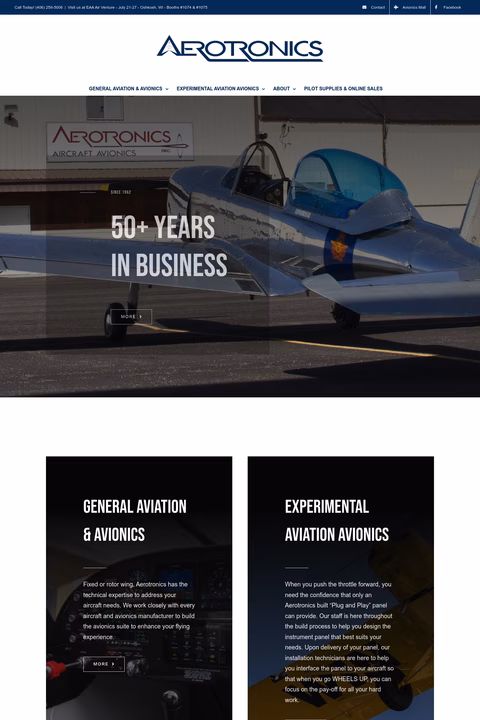 Aerotronics Homepage 1440px