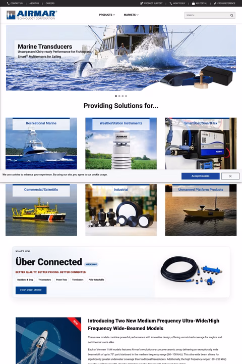 Airmar-Technology Homepage 1440px