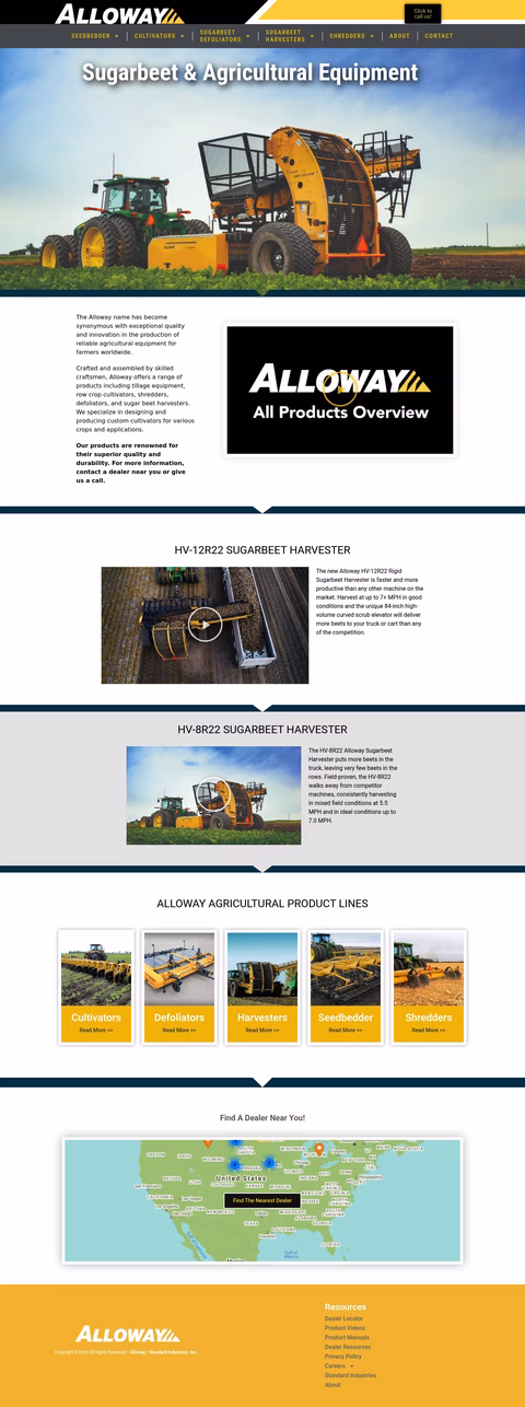 Alloway-Standard-Industries Homepage 1440px