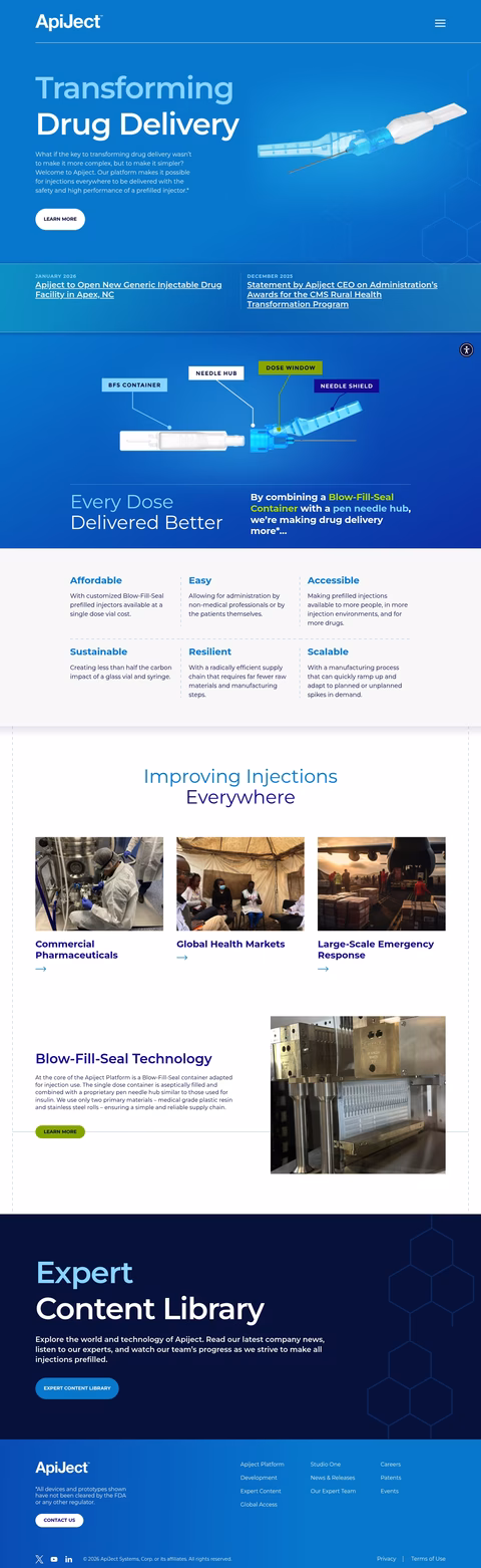 Apiject-Systems Homepage 1440px