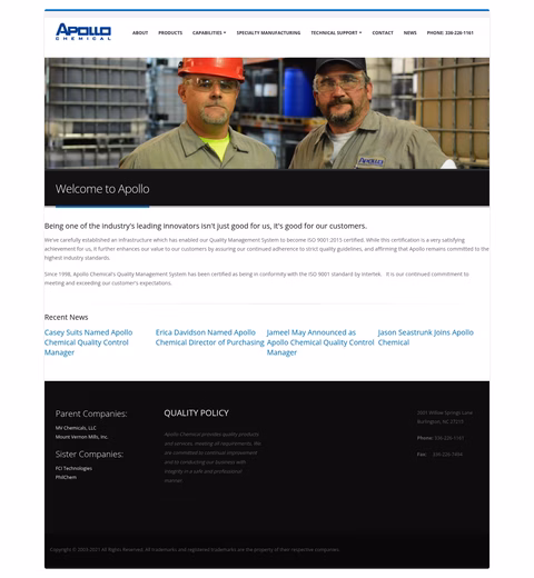 Apollo-Chemical-Company Homepage 1440px