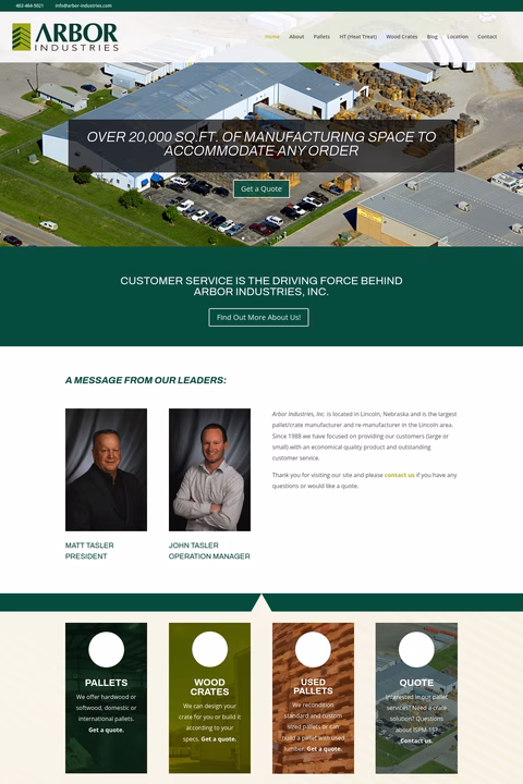 Arbor-Industries Homepage 1440px