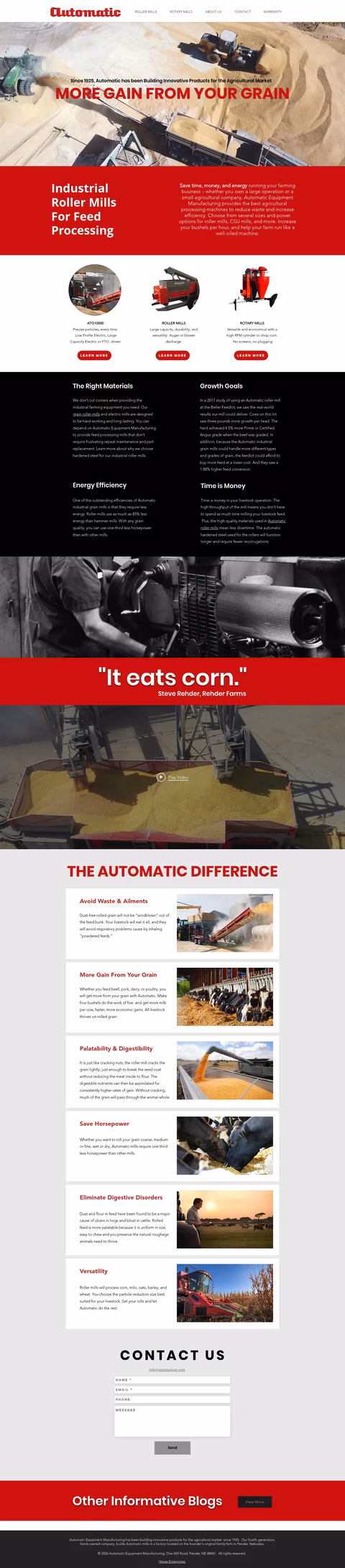 Automatic-Equipment-Manufacturing Homepage 1440px