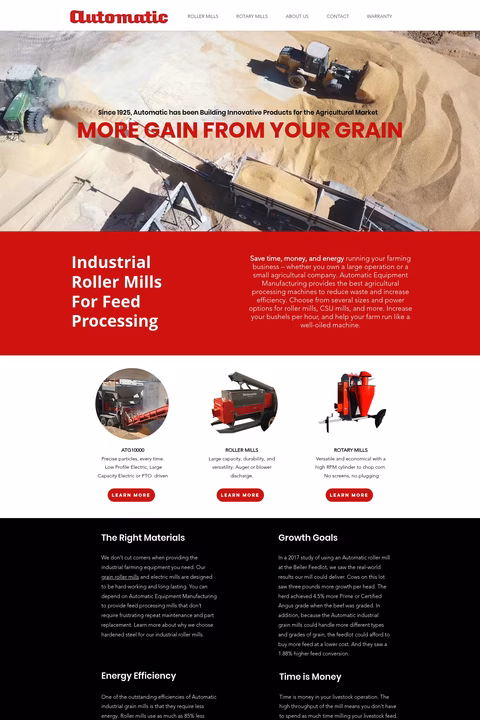 Automatic-Equipment-Manufacturing Homepage 1440px