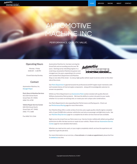 Automotive-Machine Homepage 1440px