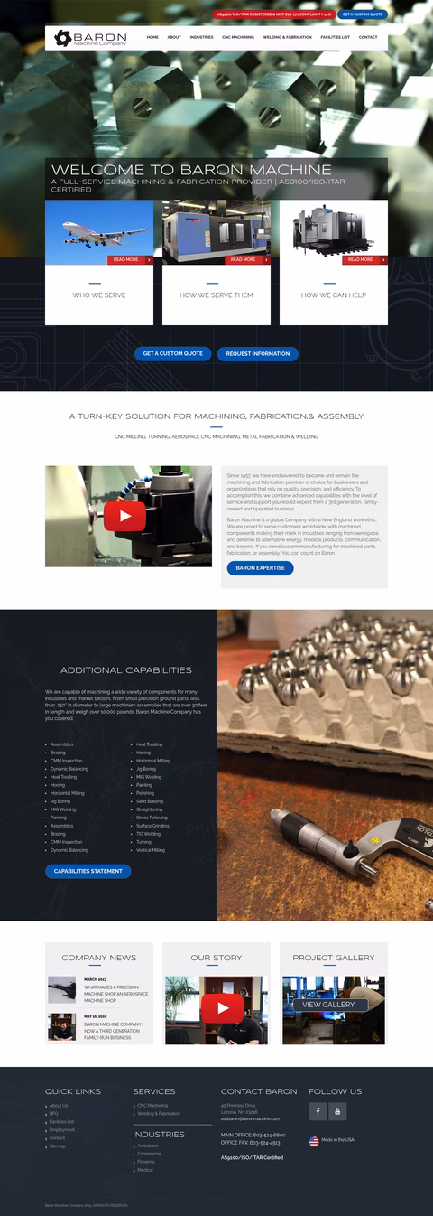 Baron-Machine Homepage 1440px