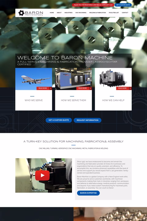 Baron-Machine Homepage 1440px