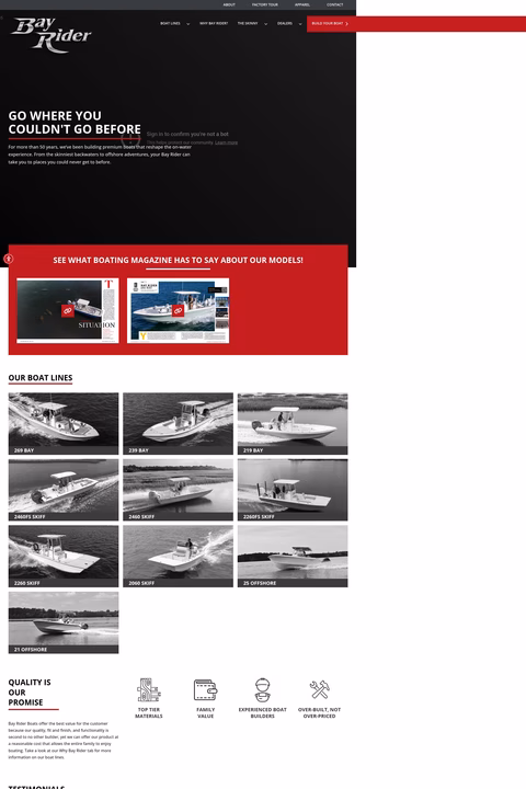 Bay-Rider-Boats Homepage 1440px