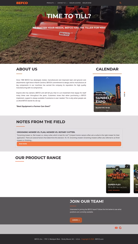 Befco Homepage 1440px