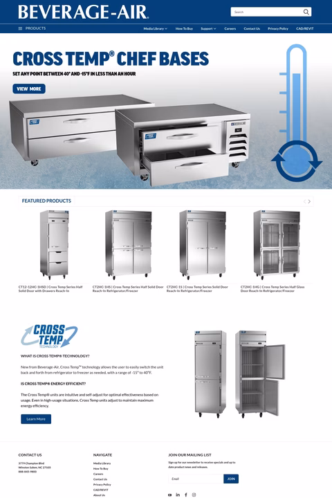 Beverage-Air Homepage 1440px