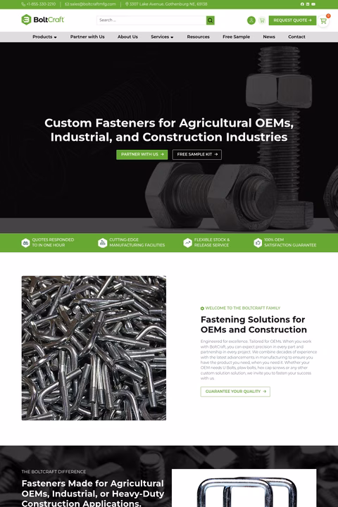 Boltcraft Homepage 1440px