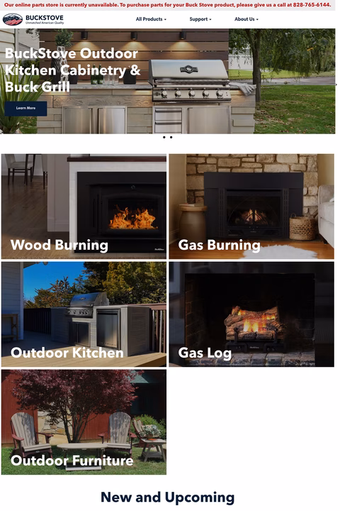 Buck-Stove Homepage 1440px