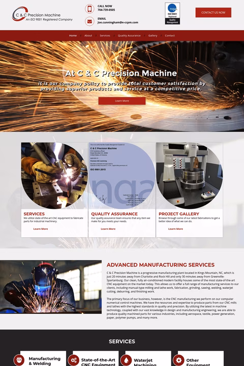 C-C-Precision-Machining Homepage 1440px
