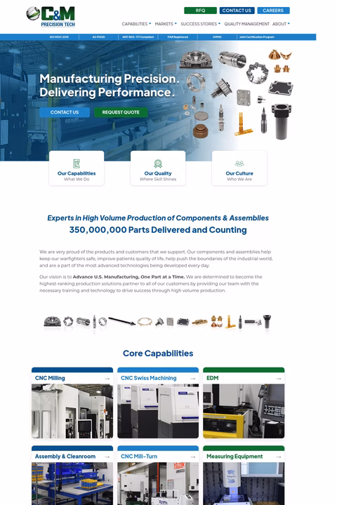 C-M-Precision-Tech Homepage 1440px