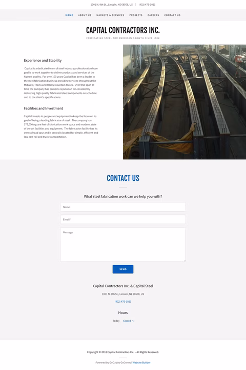 Capital-Contractors-Inc Homepage 1440px
