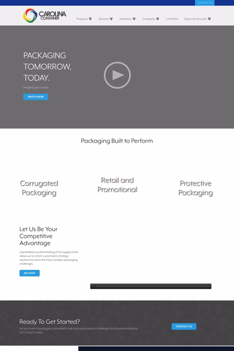 Carolina-Container Homepage 1440px