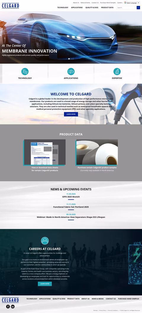 Celgard-Llc Homepage 1440px