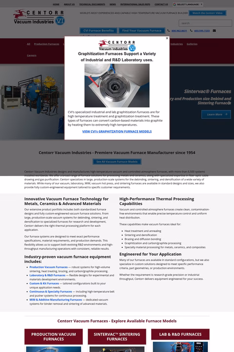 Centorr-Vacuum-Industries Homepage 1440px
