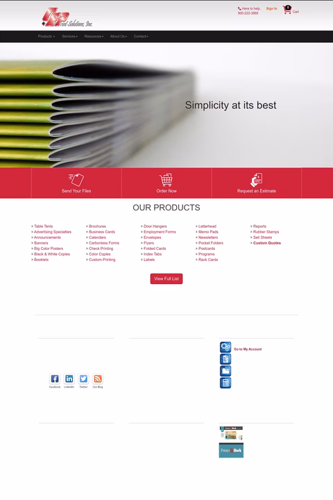 Ceprint-Solutions Homepage 1440px