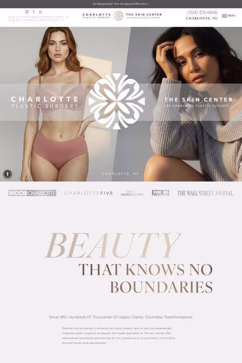 Charlotte-Plastic-Surgery Homepage 1440px