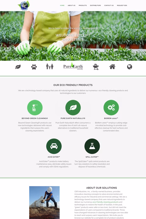 Clift-Industries Homepage 1440px