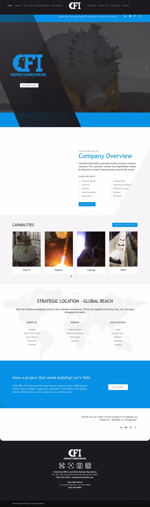 Contract-Fabricators-Inc Homepage 1440px