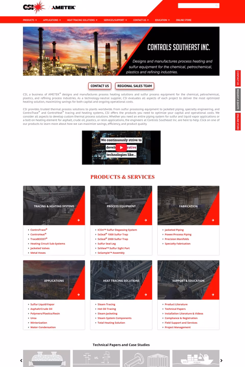Csi-Heat Homepage 1440px