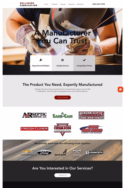 Dellinger-Fabrication Homepage 1440px