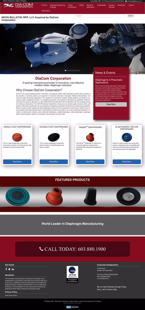 Diacom-Corporation Homepage 1440px