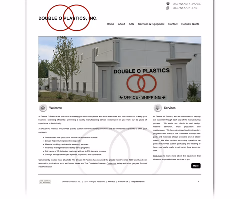 Double-O-Plastics Homepage 1440px