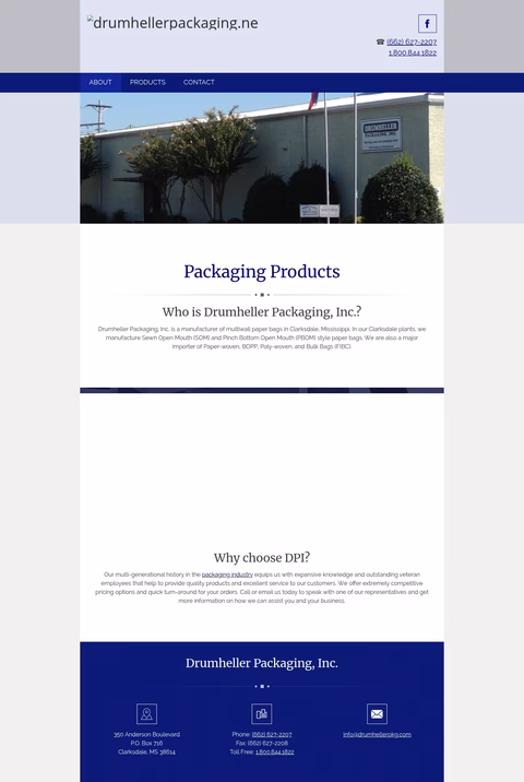 Drumheller-Packaging Homepage 1440px