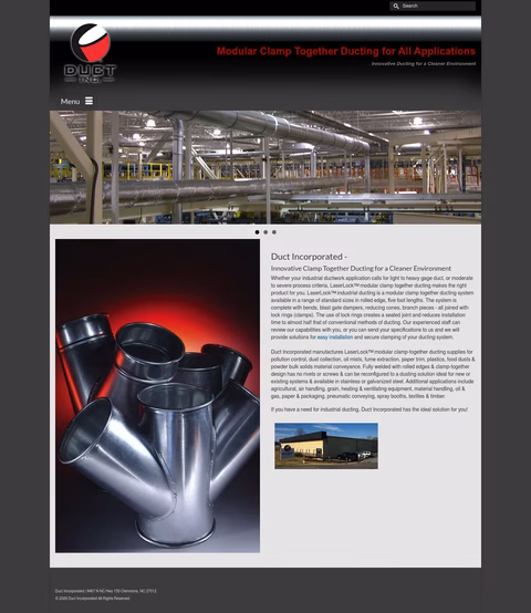 Duct-Inc Homepage 1440px