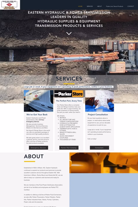 Eastern-Hydraulic Homepage 1440px
