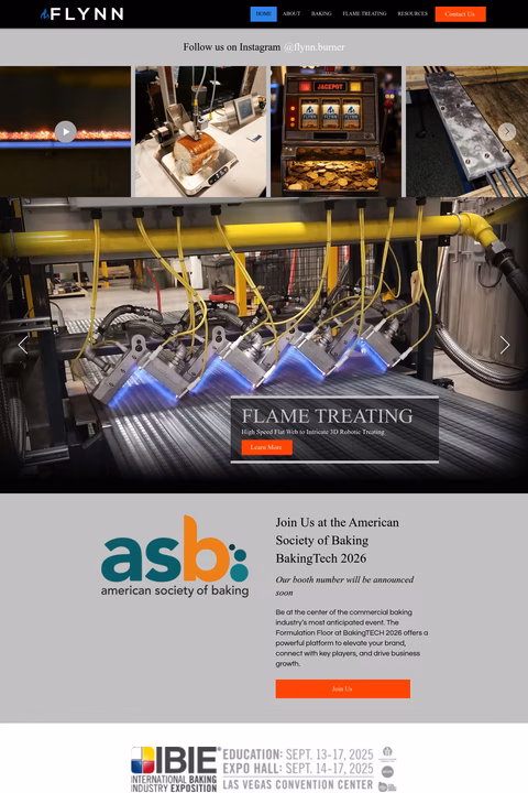 Flynn-Burner-Company Homepage 1440px