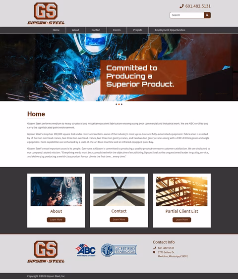 Gipson-Steel Homepage 1440px