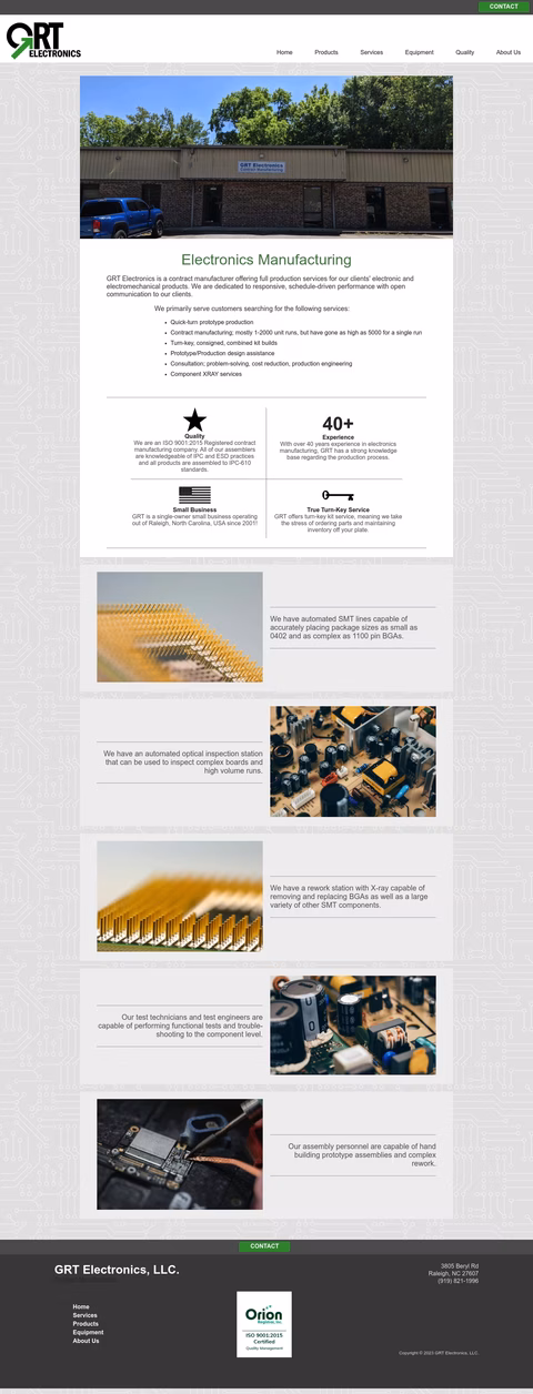Grt-Electronics Homepage 1440px
