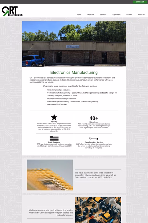 Grt-Electronics Homepage 1440px