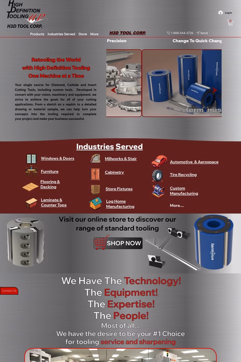 H3D-Tool Homepage 1440px