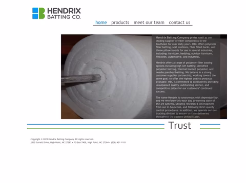 Hendrix-Batting-Company Homepage 1440px