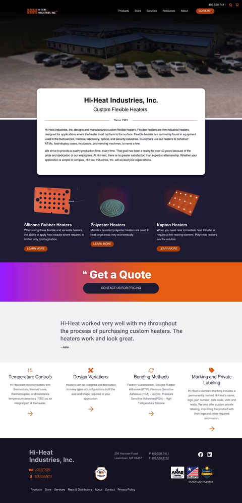 Hi-Heat-Industries Homepage 1440px