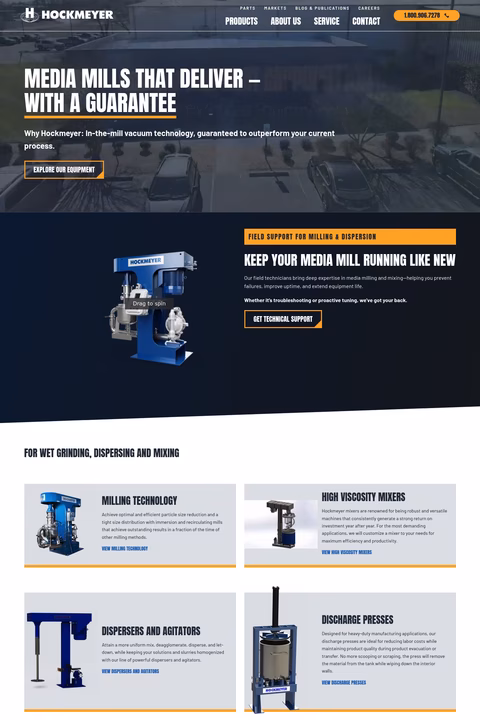 Hockmeyer-Equipment Homepage 1440px