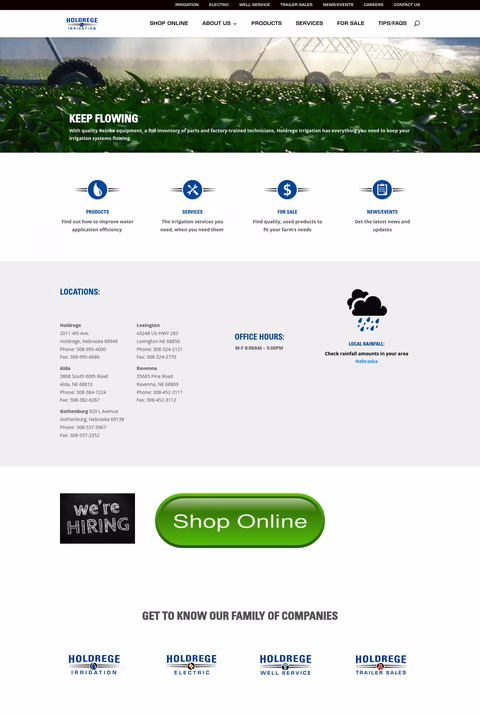 Holdrege-Irrigation-Inc Homepage 1440px