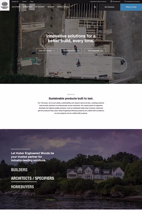 Huber-Engineered-Woods Homepage 1440px