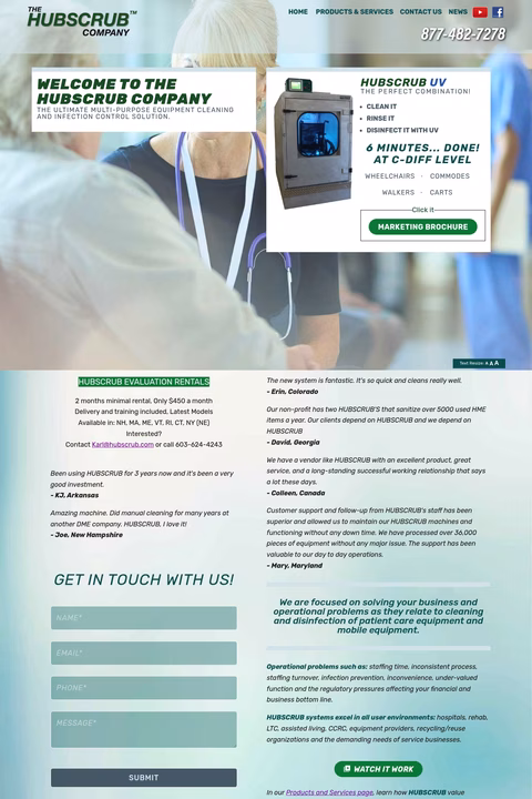 Hubscrub Homepage 1440px