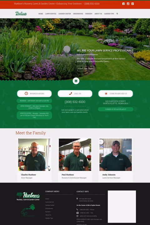Huebners-Lawn-And-Garden Homepage 1440px