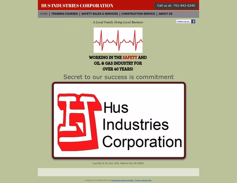 Hus-Industries Homepage 1440px