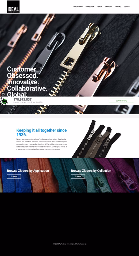 Ideal-Fastener-Corporation Homepage 1440px