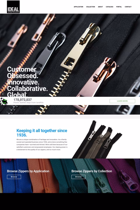 Ideal-Fastener-Corporation Homepage 1440px